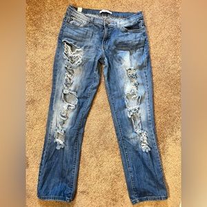 KanCan low rise boyfriend straight leg jean 29